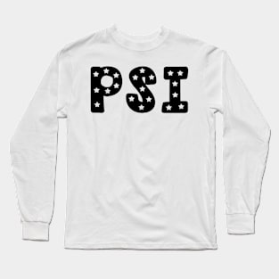 Psi Star Letters Long Sleeve T-Shirt